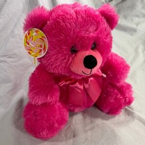 Bright Pink Candy Scented Teddy Bear Plush Toy Sweet Aroma Kids Gift Valentine's